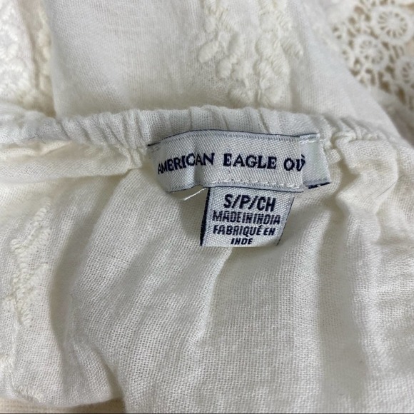 AMERICAN EAGLE Off Shoulder Lace Detail Top Small - Picture 4 of 4